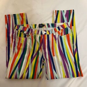 Kate Spade SATURDAY Striped Multi-Color Jeans